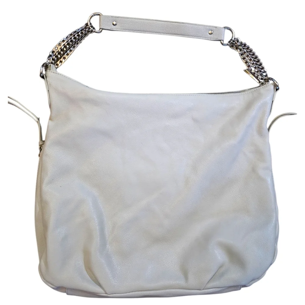 J Lo Winter White Large Hobo Style bag